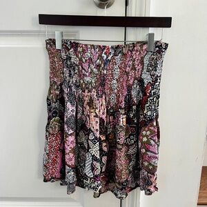 LOFT Pink Patterned Skirt - M